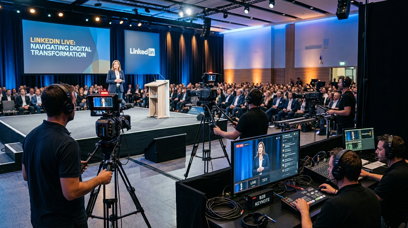 Diffusion en direct sur LinkedIn Live : le guide complet pour les entreprises B2B